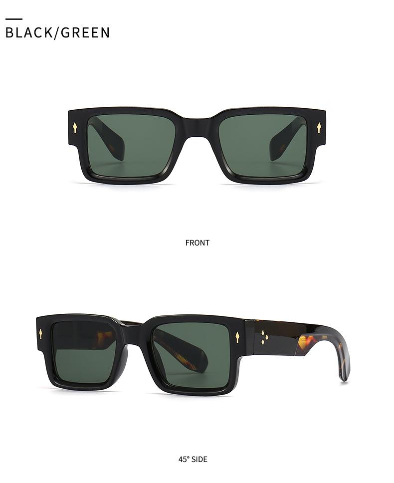 Trendy European-American Square Sunglasses for Women - Model 6035