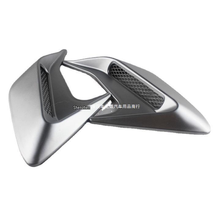 

Наклейки на вентиляционные отверстия крыльев в виде жабр акулы для модификации автомобиля Silver Gray