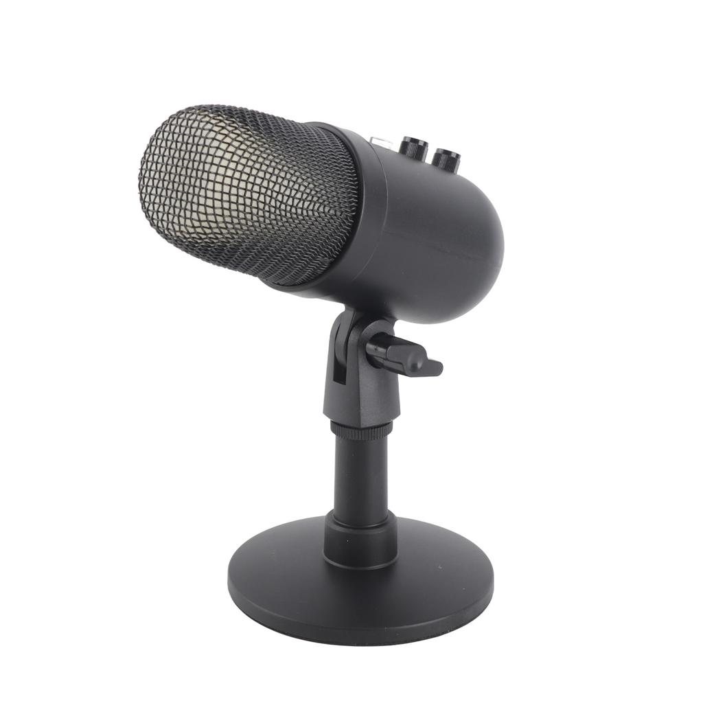 MU1000 Condenser USB Microphone 360 Degrees Rotatable Gain Control Microphone with Sound Processing