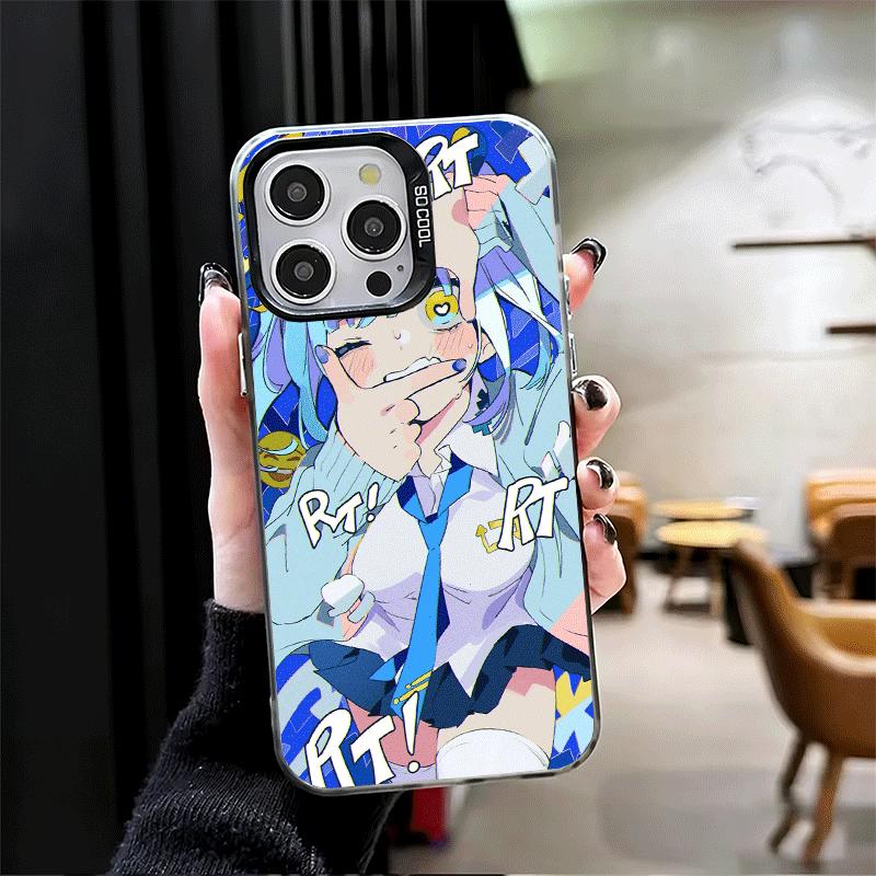 Anime Kwaii Girl Ins Style Shockproof Phone Case for iPhone 17 Air 16 16E 15 Pro Max 14 Plus 13 Mini 12 Back Cover Anti Fall Fun
