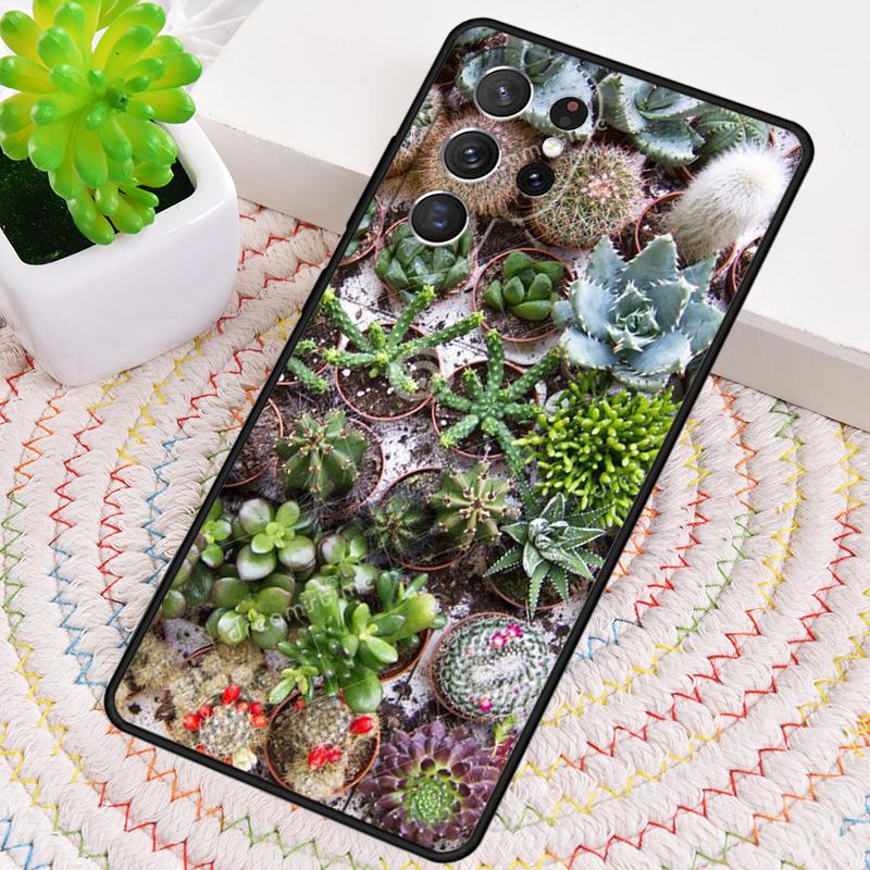 Cactus Plants Succulents Phone Case for Samsung Galaxy Note 10 Pro S26 Ultra S23 S24 FE S25 S21 S22 PLUS Shockproof Cove