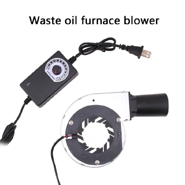 12V 5500RPM Blower Fan with Air Collecting Duct for BBQ Grills and Firewood Stove with Adjustable Speed and 35CFM Output