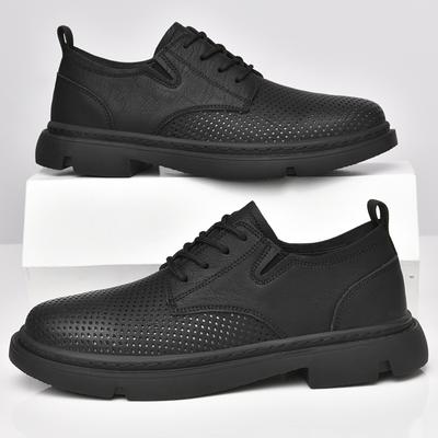 Fashion Fashion Brand Men's Genuine Leather Shoes Breathable Men's Business Shoes British Men's Casual Shoes Men's Oxford Shoe Shoes