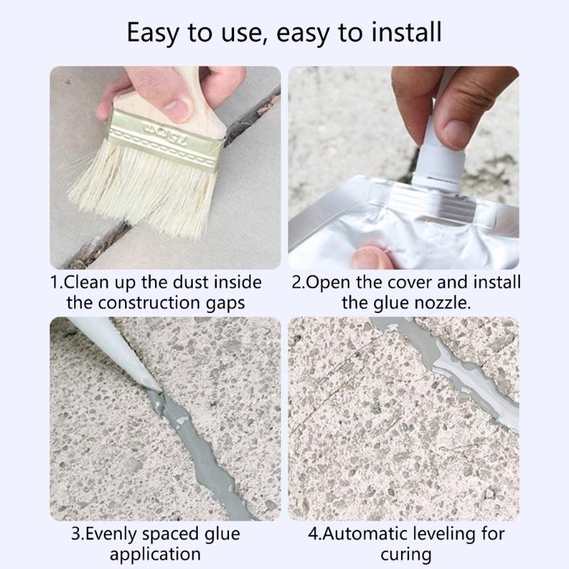 652F Impermeable Polyurethane Sealant For Roofing Flooring Wall Cracks 500ml Identity Leveling Adhesive