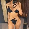 Sexy Halter Pearls Strappy Bikini Female Swimsuit Women Swimwear Two-pieces Bikini set High Cut Bather Bathing Suit Swim