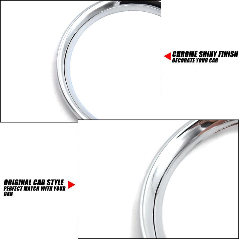 For Nissan Micra March K13 2011 2012 2013 2014 2015 2016 2017 Chrome A/C Air Vent Ring Cover Trim Car Styling Frame Accessories