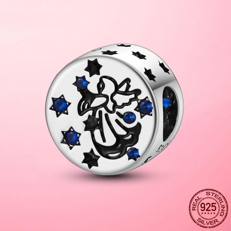 New 925 Silver Snake Coffee Cup Dog CZ Cactus Charms Beads Fit Original Women Bracelet Fine Silver Jewelry Gift