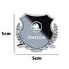 ABCDGF1 Alloy Car Fender Emblem Laser Logo Window Badge for Skoda Kodiaq Karoq Superb Fabia Kamiq Octavia Citigo Yeti Rapid Scala Vision
