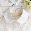 Perfect Match Fashion Women Cotton Shirt False Collar Detachable Fake Collar Shirt Lace Lapel Blouse Top Tie Flower Lace Clothes Accessories