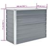 VidaXL Lit Surélevé Acier Galvanisé 100x40x77 cm Gris Jardinière Pot de Fleurs 44852