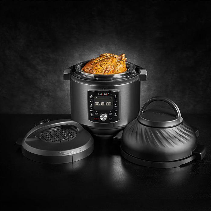 Electric Multi-Cooker Instant Pot Pro Crisp 11-in-1 - Stainless Steel Black, 1500 W, 7.6 L - Instant Pot