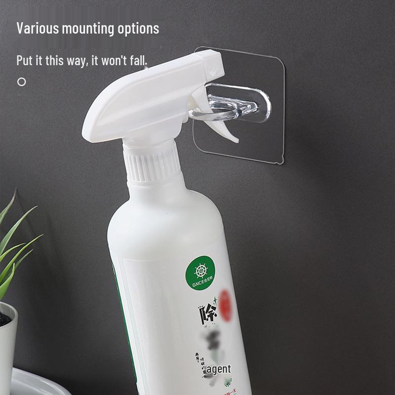 Wielofunkcyjny Bezszwowy Stojak na Butelki z Żelem pod Prysznic z Haczykiem