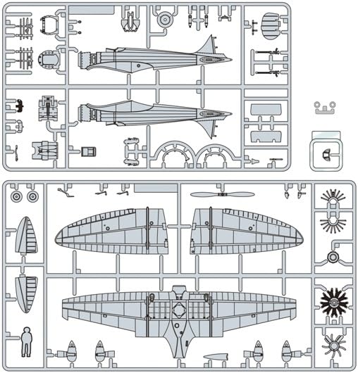 Fine Molds The Wind Rises 9-Type Single-Seat Fighter 1/48 Scale Plastic Model FG7 (Airplane)