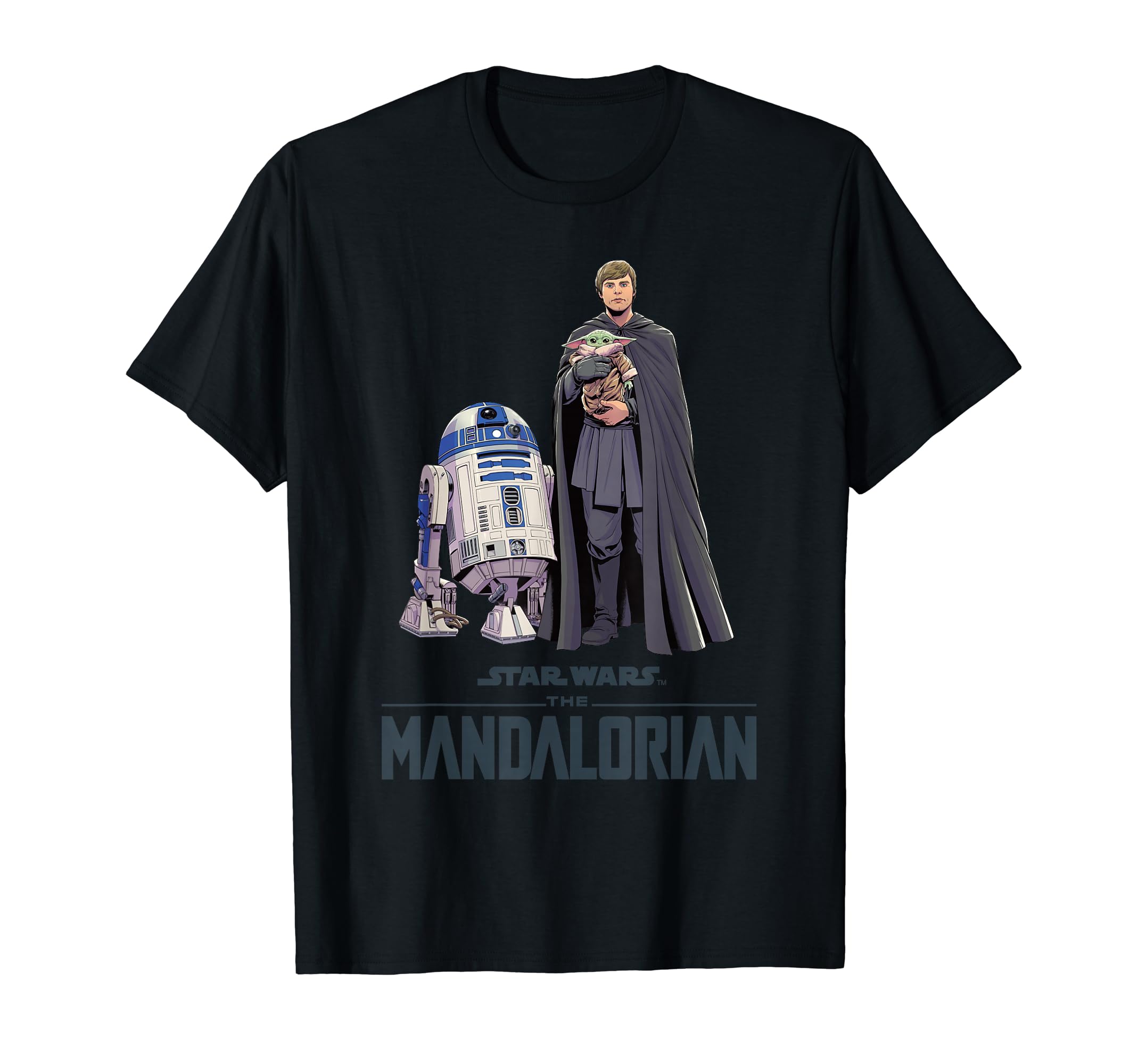 ЗВЁЗДНЫЕ ВОЙНЫ Мандалорец R2-D2 Люк Скайуокер Грогу 2 сезон футболка