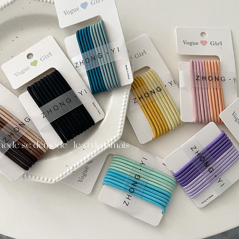 High Elastic Japanese Hair Ties for Women - Adult Style Seamless Ponytail Holders