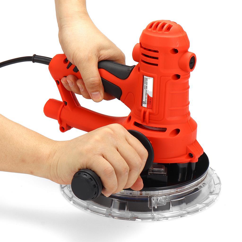 Doersupp Drywall Sander Wall Polishing Machine 1350W Grinding 220V Portable Led Light 1000-3000R/min Wall Putty Polisher Machine