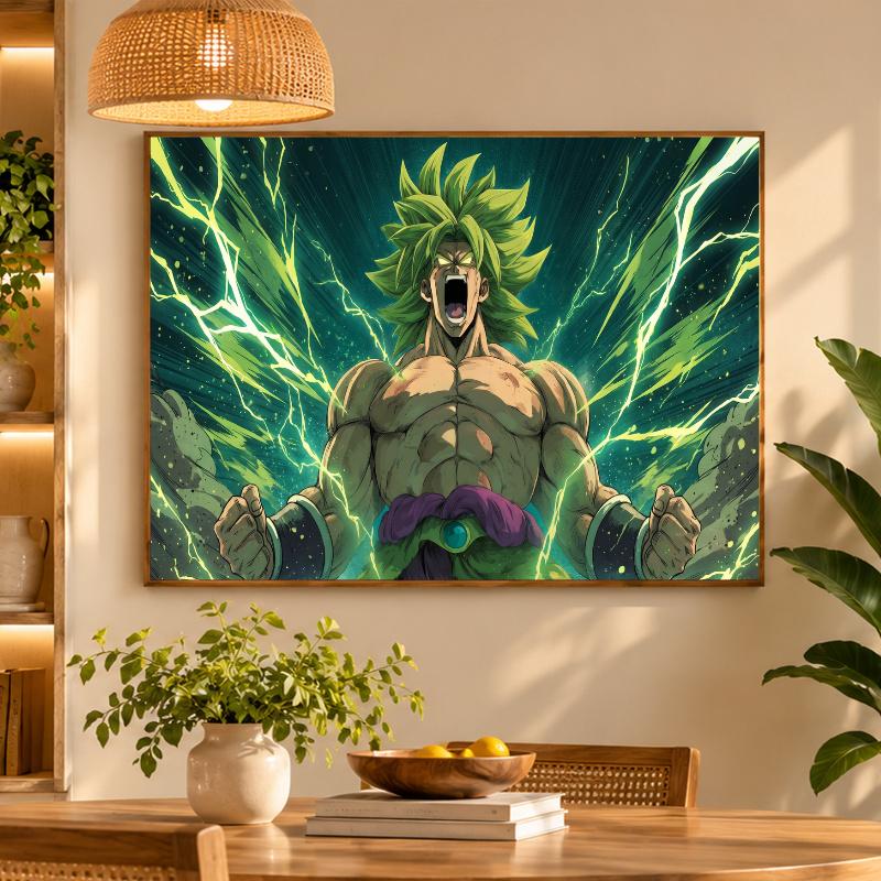 5D Diamond Painting Broly DIY Full Drill Diamond Art Kit Home Decoration