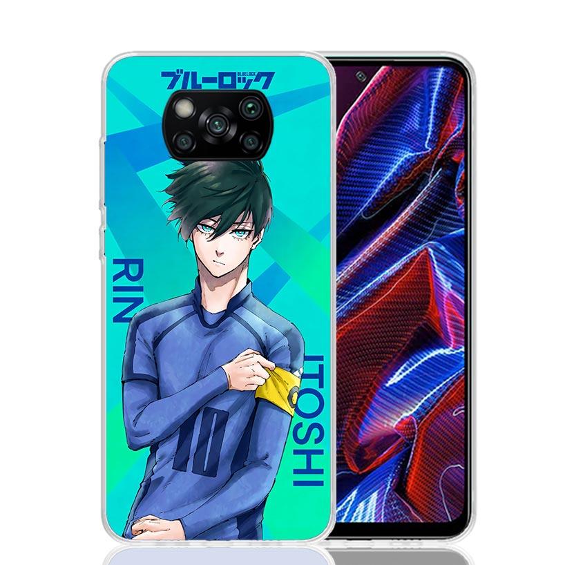 Hot Anime Blue Lock Phone Case For Xiaomi Poco X7 X6 X5 Pro F7 Ultra Redmi 15C 15 13 13C 12 12C 10 10A 10C 9 9A 9C 9T Cover Poco