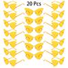 20 Pcs Rimless Butterfly Shaped Sunglasses Women  New In Fashion Multicolor Decor Sun Glasses Trendy Stylish Lady Shades