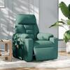VidaXL Fauteuil de massage inclinable électrique Vert foncé Tissu 3303028