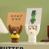 Creative Cartoon Animal Fruits Shape Message Holder Desktop Organizer Photo Clip Business Memo Card Holder Note Stand Holder