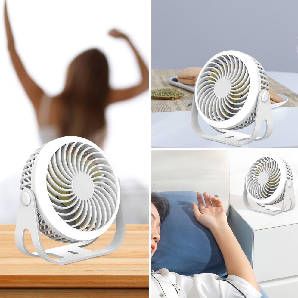 Desk Fan Mini Fan Outdoor Portable Desktop Fan With Night Light High Wind Silent Charging Small Fan