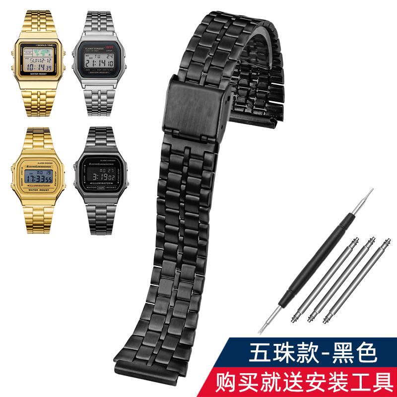 Pasek do zegarka AE-1200 Dla Casio AE1200 AE1300 A159 A158 A168 F91 Retro Mały Kwadratowy Stalowy Pasek do Zegarka 18mm Męska Bransoleta