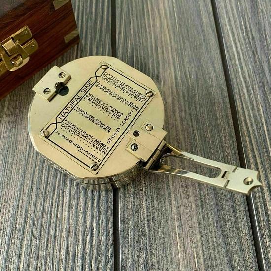 Nautical Collectible Gift Vintage Brunton Marine Compass With Box