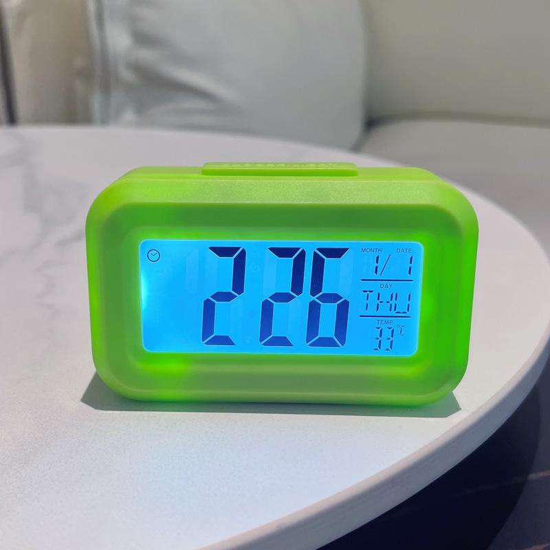 Mini Digital Alarm Clock LED Backlight Snooze Timer Multifunction Desktop Clock For Kids Students Kitchen Time Management Tool