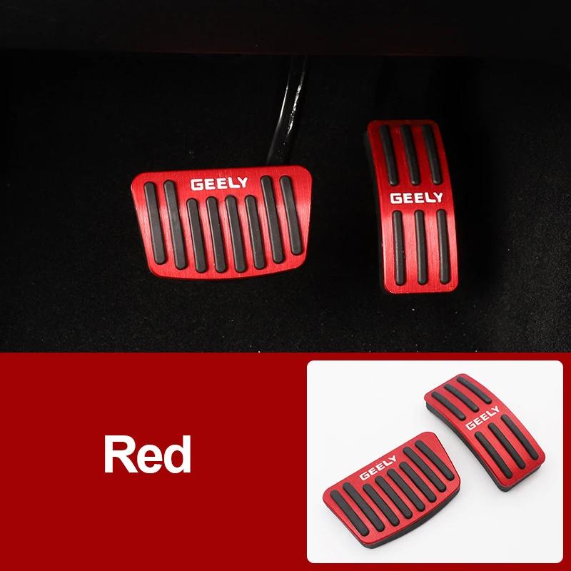 Car pedal cover Accelerator brake pedal Cover For GEELY Atals Boyue 2016 2017 2018- Emgrand NL-3 Proton X70 Coolray SX11