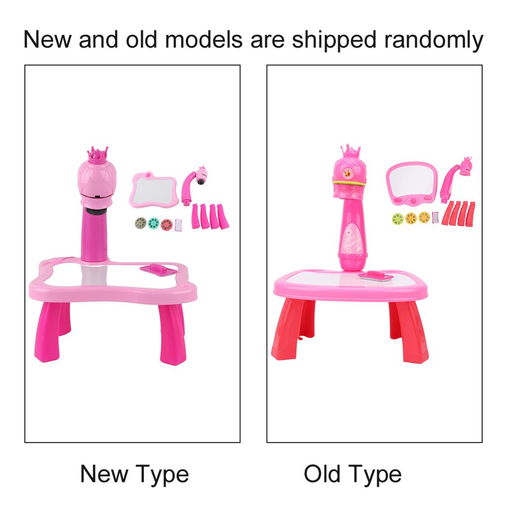 Drawing Projector Toy Electric Painting Drawing Table Projector Toddler Educational ToyPink