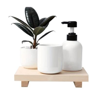 Hand Soap Wooden Wood Tray Retro Hands Soap Holde Storage Holder Tray Decorative Minimalist Vanity Tray Counter