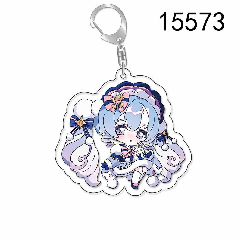 Hatsune Miku & Luo Tianyi Stardust Princess Double-Sided Acrylic Keychain Gift 5.5cm