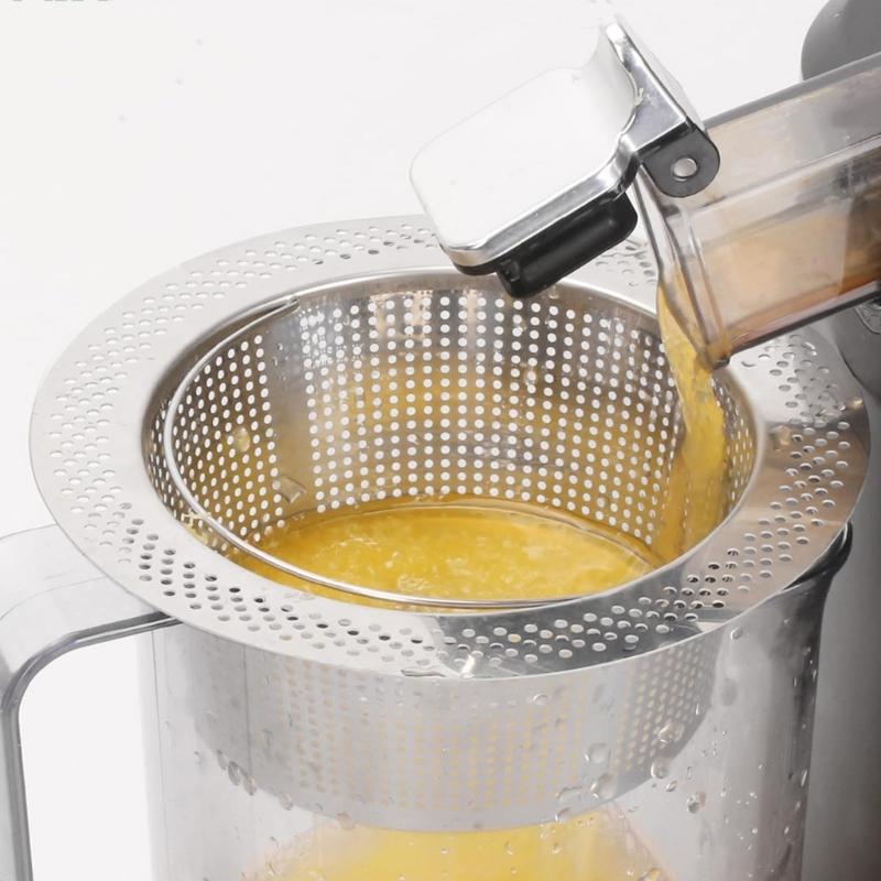 Livsmedelsgodkänd Juicerfilter i Rostfritt Stål Med Små Hål För J2 Kallpressad Juicer Tydlig Juiceuttag Hållbar