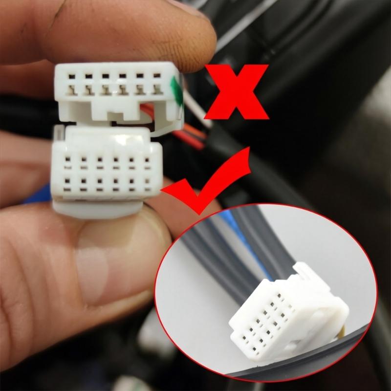 Interior Button Repair Steering Wheel Assembly Set with Separate Button Layout, Black ABS Housing, and Rear Lead Structure for Interior Trim Repair