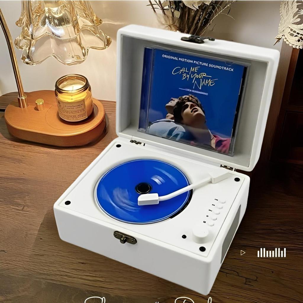 Retro Bluetooth All-in-One CD Player and Speaker - Perfect Birthday Gift