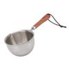 Mini Butter Warmer Pan Stainless Steel Quick Oil Warmer Pot Deepen Bottom Small Milk Pot L 200x57x53mm 7.9x2.2x2.1in