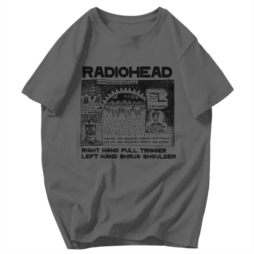 T-shirt da uomo Tutto al suo posto Radio Rock Fascia per capelli Regali Grafiche Y2K Abbigliamento Unisex T-shirt