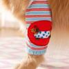 Striped Design Dog Elbow Brace Cartoon Pattern Dog Leg Warmers Dog Knee Pads  Autumn Winter