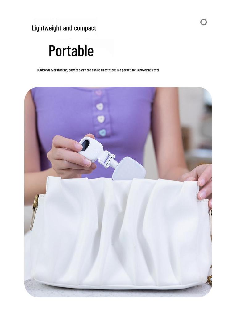 Luz de Relleno Portátil D5 con Pinza para Móvil para Selfies y Streaming