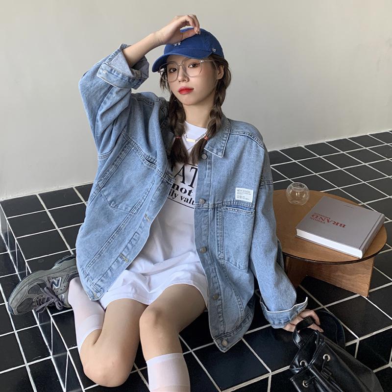 

Women s Long-Sleeve Slim Fit Denim Jacket - Autumn 2021 Trend Medium