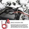 2pcs Car Alligator Clip Battery Cables 100cm Thick Gauge Jumper Wires Quick-release Battery Clamps Emergency Jump Starter Cables