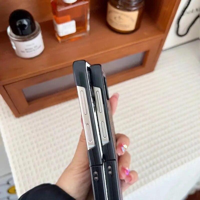 Husă cu sclipici gradient pentru Samsung Galaxy Z Flip5 Flip4 Flip3 Husă de lux rezistentă la șocuri pentru Galaxy Z Flip 5 Shell Coque