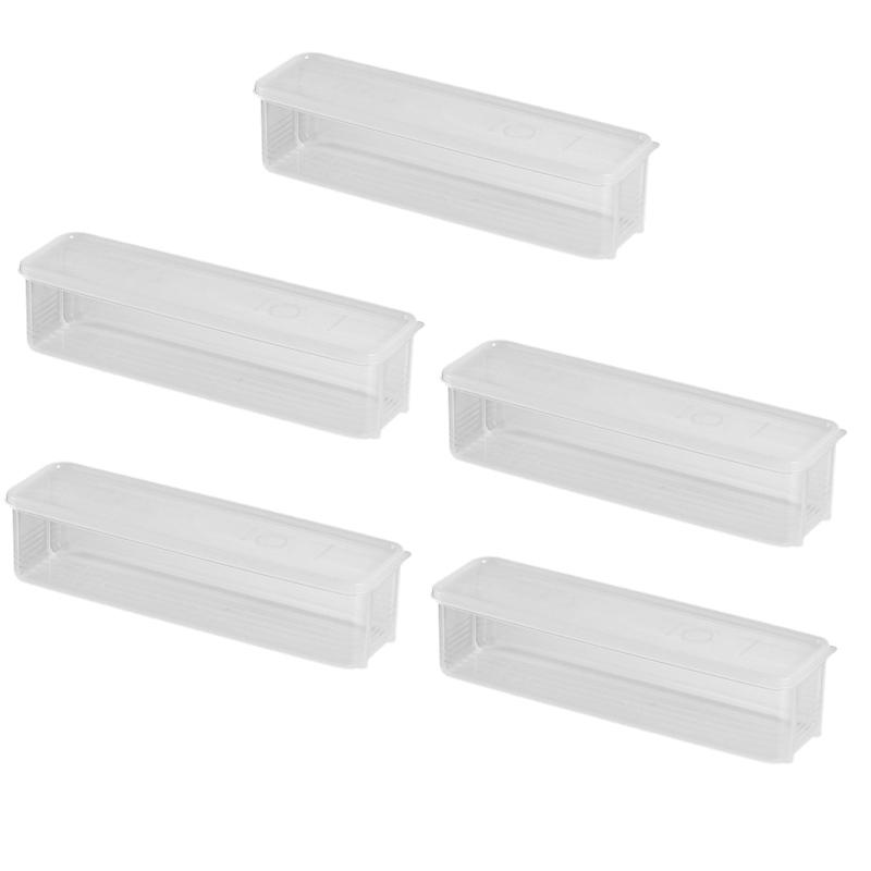 1/3/5Pcs Food Fruit Storage Box Multiple Compartments BPA Free Transparent Design Portable Refrigerator Freezer Organizer