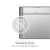 Simplehuman Compost Caddy, 4-liter (4L) Capacity, with Lid, Stainless Steel Dustbin (simplehuman CW1645)