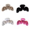 Wellenform Haarspange für Frauen Große Haarklammer Bananen-Kieferklemme Plüsch Haargreifer Weiblich Winter Haarschmuck