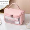 New Transparent Makeup Pack 6 Pcs Set PVC Wash Storage Bags Bath Swimming Beach Bag PU Matte Skincare Sorting Bag