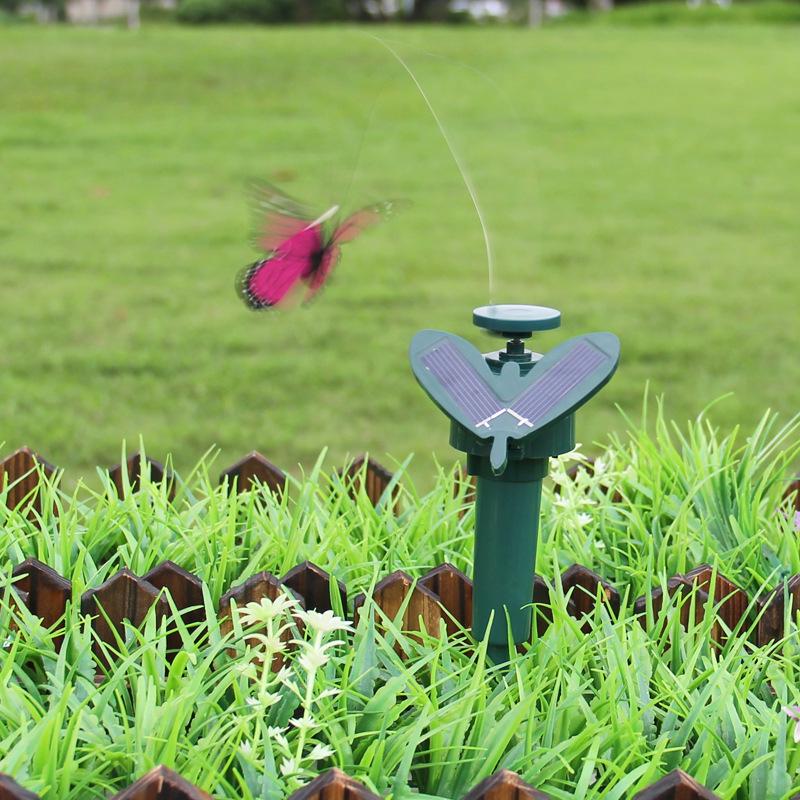 Dynamic Solar-Powered Flying Butterfly Garden Ornament