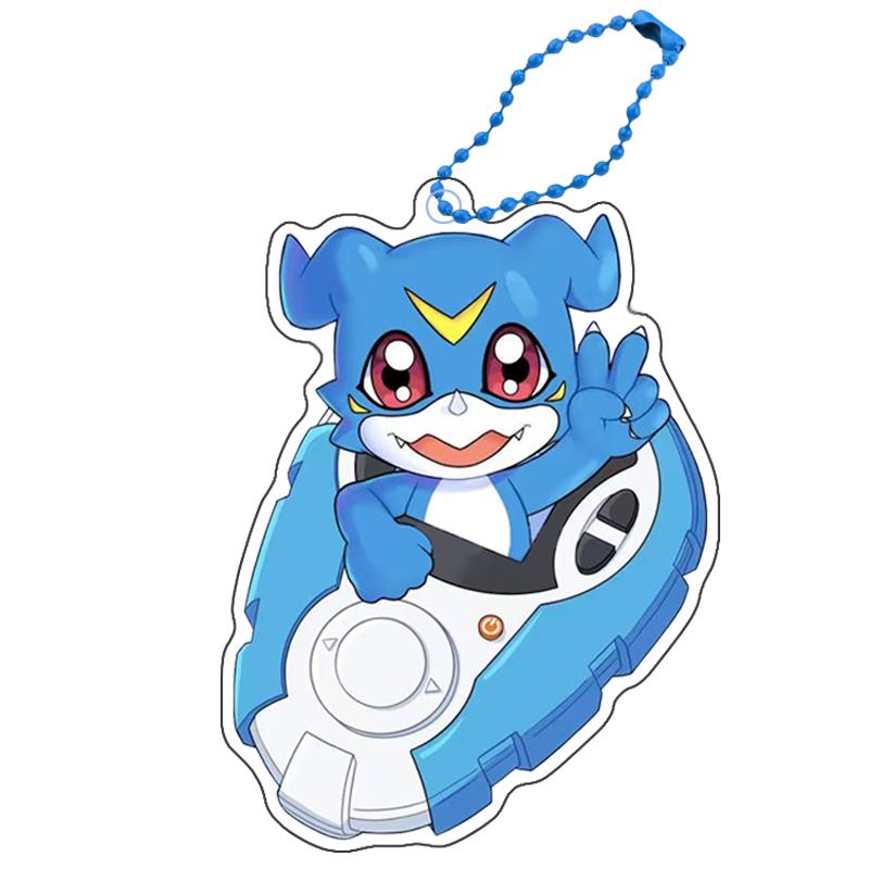 

Anime Digimon Keychains Adventure Agumon Yagami Taichi Ishida Gabumon Diy Acrylic Action Toy Figures Game Collection Pendant 5cm