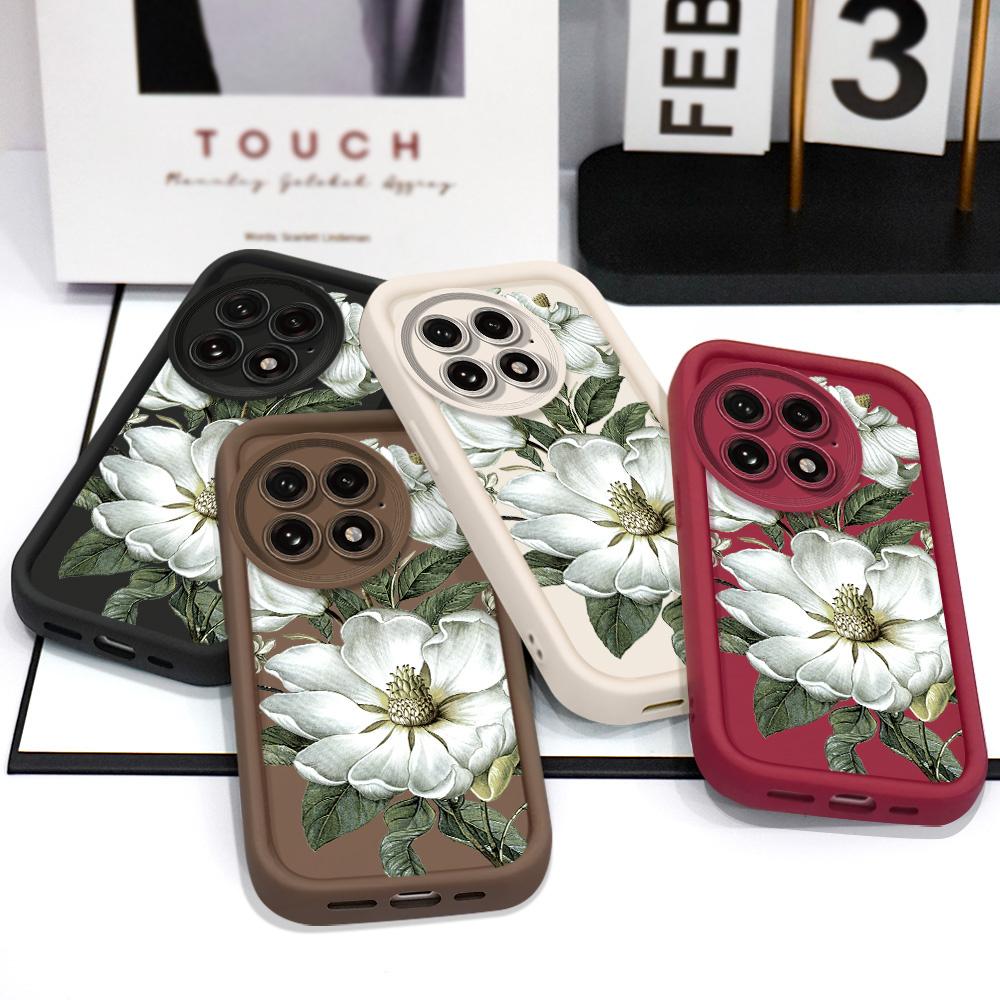 Magnolia Flower Phone Case For Oneplus 15 15R 13 13T 12 12R 11 11R 10R Nord CE 5 4 3 2 Lite 4G 5G Staircase Soft Cover